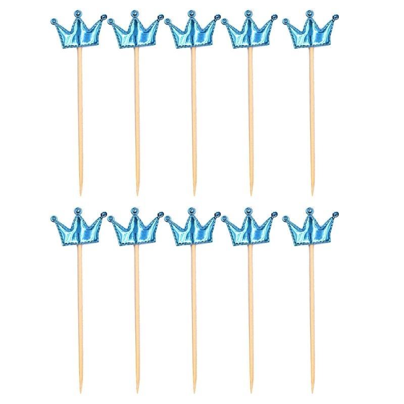 10xLove Heart/Crown/Star Shaped Insert Falgs Babies Shower Decoration for Party