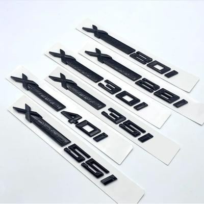 3D ABS Glänzend Schwarz XDrive 20i 25i 28i 30i 35i 40i 48i 50i 55i Kotflügel Emblem Für BMW X1 X3 X4 X5 X6 X7 Auto Kofferraum Hinten Aufkleber