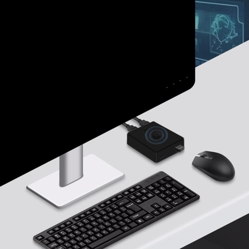 Przełącznik USB 2.0/3.0 Selektor Przełącznik USB 1 wejście 2 wyjścia 2 wejścia 1 wyjście Przełącznik dwukierunkowy 2 komputery udostępniają 1 urządzenie