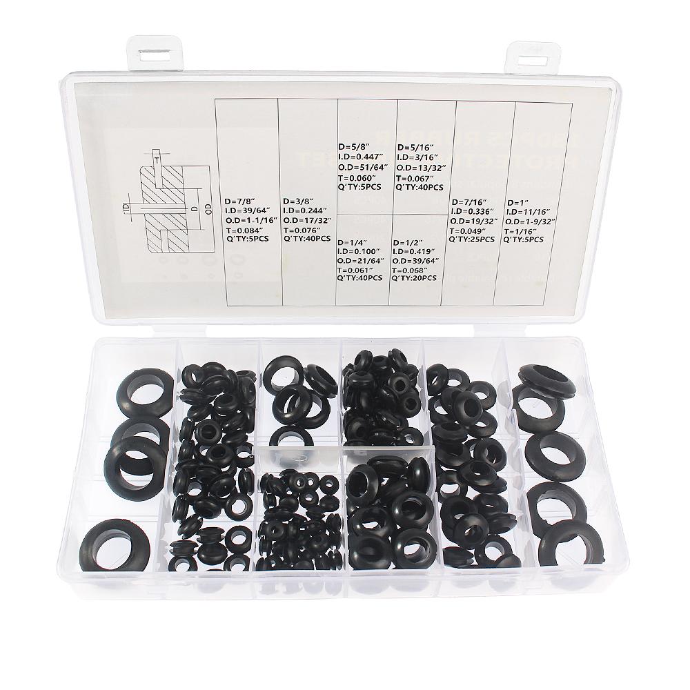 180PCS O Rings Set Gaskets Seal Nitrile Rubber Bands High Pressure O-Rings Repair Kit Sealing Elastic Band O Rubber Ring