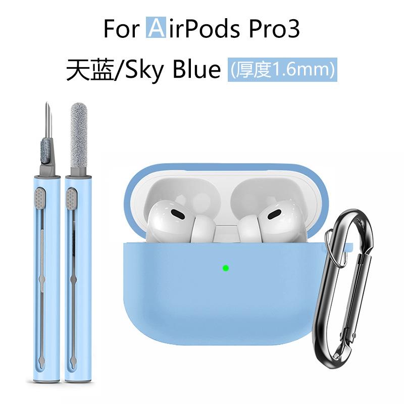 Precision 1:1 Mold Design Silicone Case for Airpods Pro 3 (2025) & Airpods 4 3 2 1 Earphone Cover W/ Anti-lost Hook+Cleaning Kit