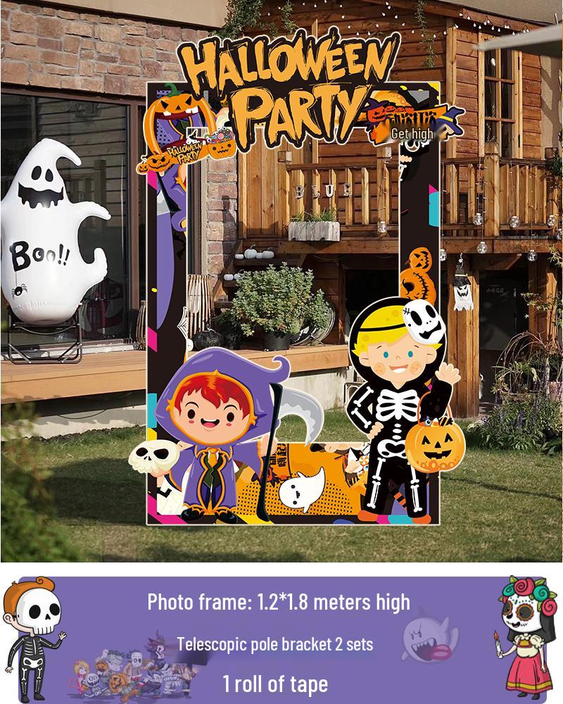 

Halloween Atmosphere Photo Frame & Decoration for Check-in Scenes in Shops, Bars & Doorways