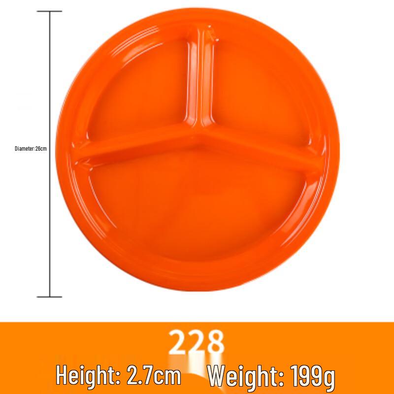 Меламиновая тарелка для еды с секциями