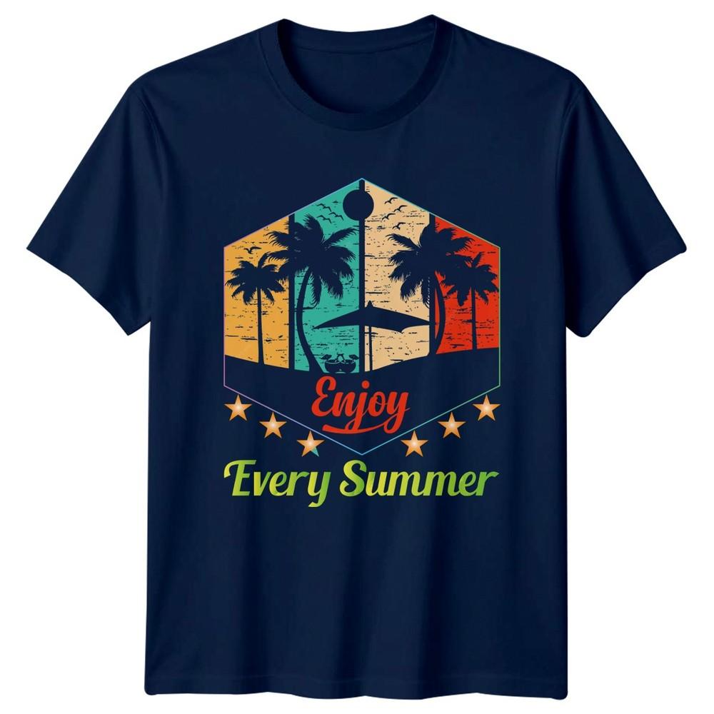 Enjoy Every Summer TShirt Beach Tropical Summer Vacation Gift For Him And Her
