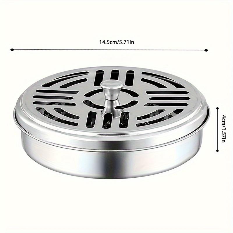 1pc Mosquito Coil for Household Use with Cover and Ash Tray, Fire-resistant and Heat-resistant