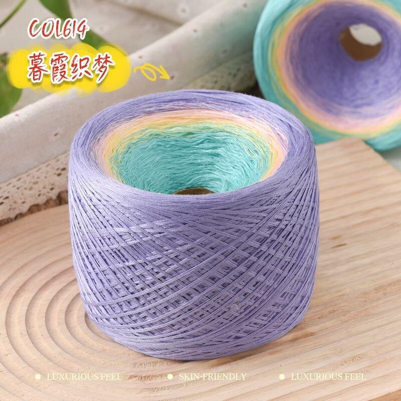 300G Gezwirnte Baumwolle Mischung Fantasie Kuchen Garn Handgemacht DIY Gestrickt Haken Schal Mantel Schal Garn