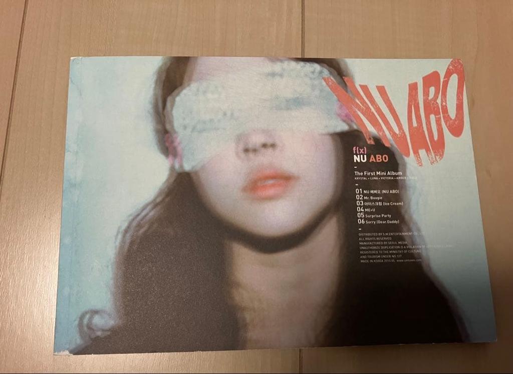[USED] F(x) NU ABO Album No Trading Card Korea