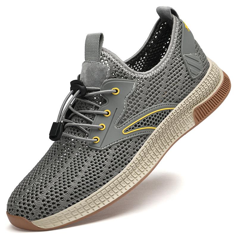 

Breathable hollow mesh shoes non-slip flat heel lightweight trend versatile men s sports and leisure shoes apricot 45