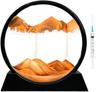 3D Moving Sand Art Picture, Glass Liquid Painting Natural Landscape Showpieces
