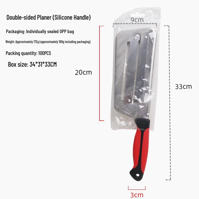 Red Handle 2-Piece Vegetable Knife & Cabbage Slicer Peeler Set