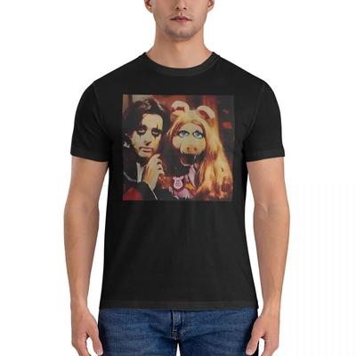 Men's Miss Ppiggy T Shirts Alice Cooper Cotton Clothes Humorous Short Sleeve Cre Unisex T-Shirt
