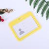 Plastic Double Sided Transparent Employees Work School Credential Badge Office Pass Id Card Holder Accessories Lanyard Decor