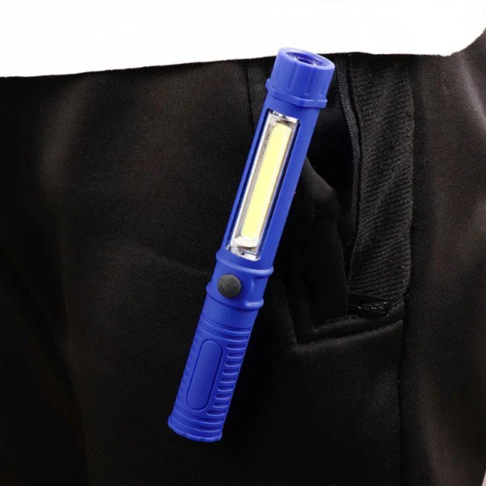 Waterproof COB LED Flashlight Magnetic Base Work Light Security Mini Pen Light  Camping