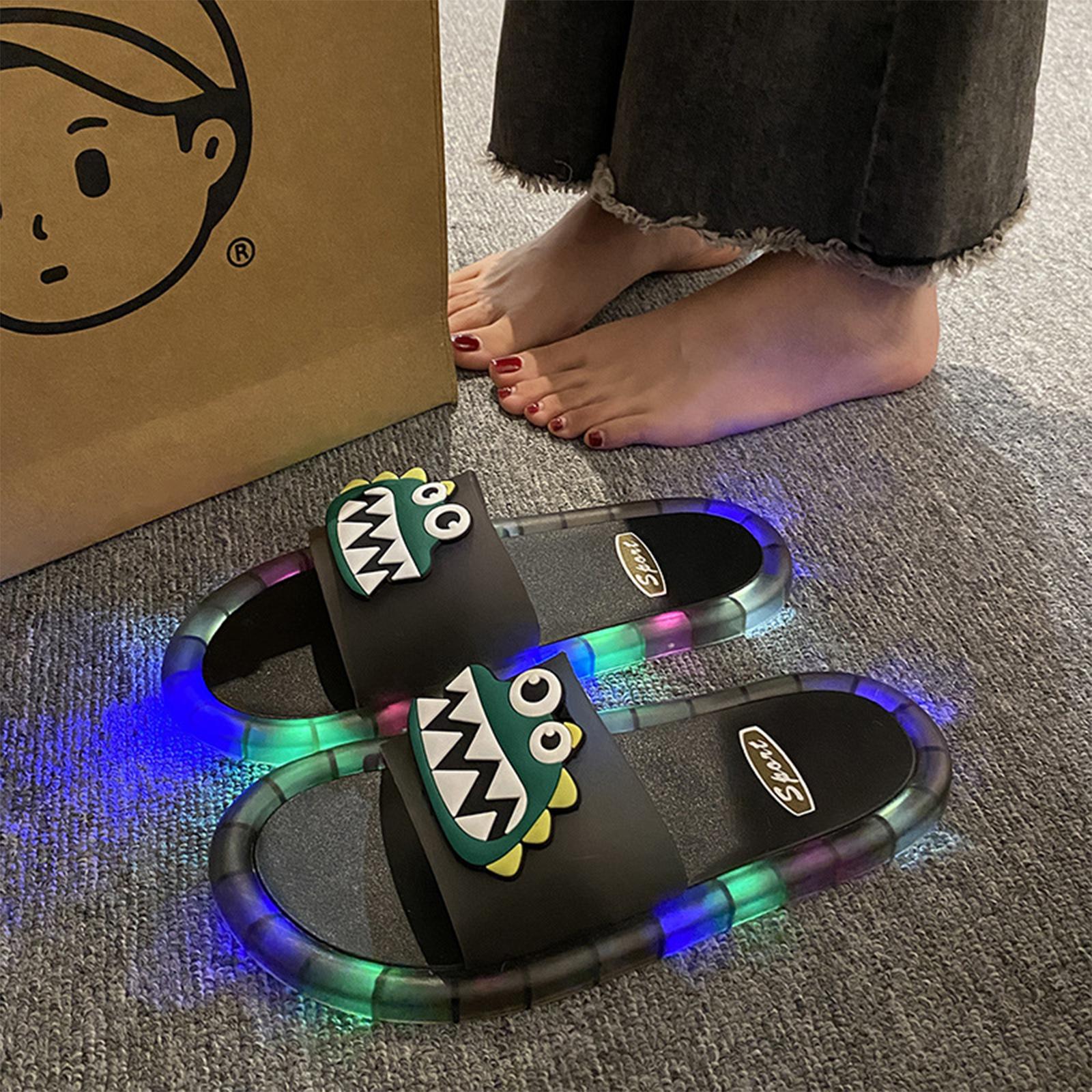 

Cool and personalized cartoon home glowing slippers 39