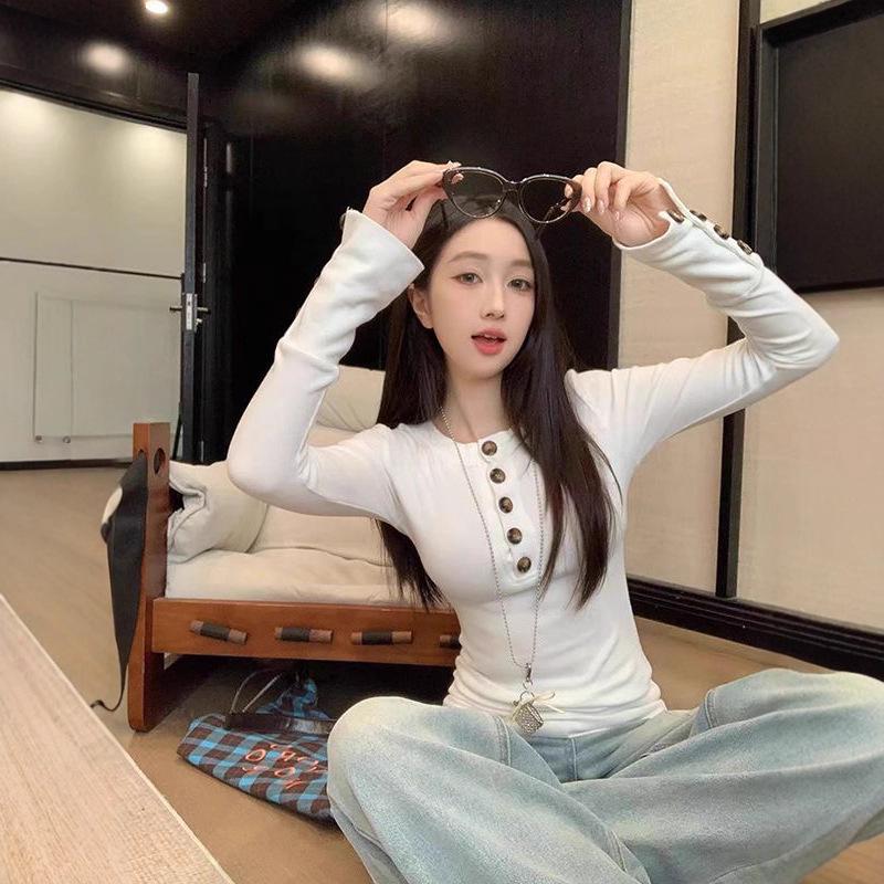 

Женский облегающий топ с длинным рукавом De Rong для похудения Small серый