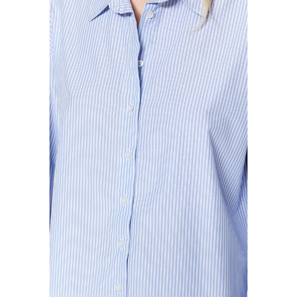 Cămașă țesătă cu dungi oversize/Wide Fit Twoss23go00144