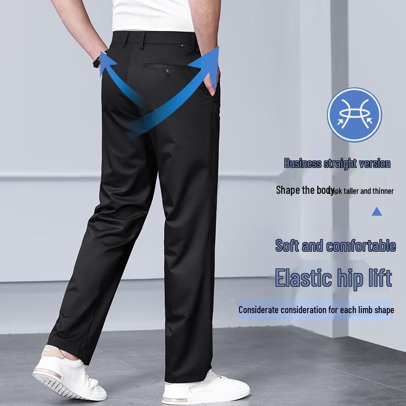 

Men s Business Casual Straight-Leg Trousers 40