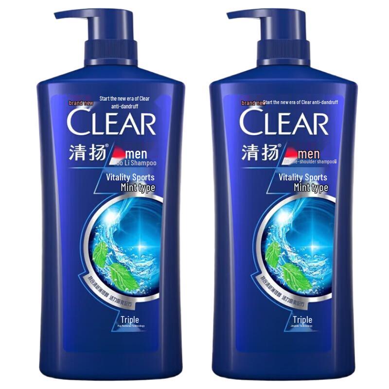 Clear Active Sport Mint Anti-Dandruff & Oil Control Shampoo Twin Pack