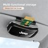 Für Jeep Auto Brillenetui Stoßfest Schutz-Sonnenbrillen-Aufbewahrungsbox Für Jeep Grand Cherokee Wrangler JK Gladiator Compass