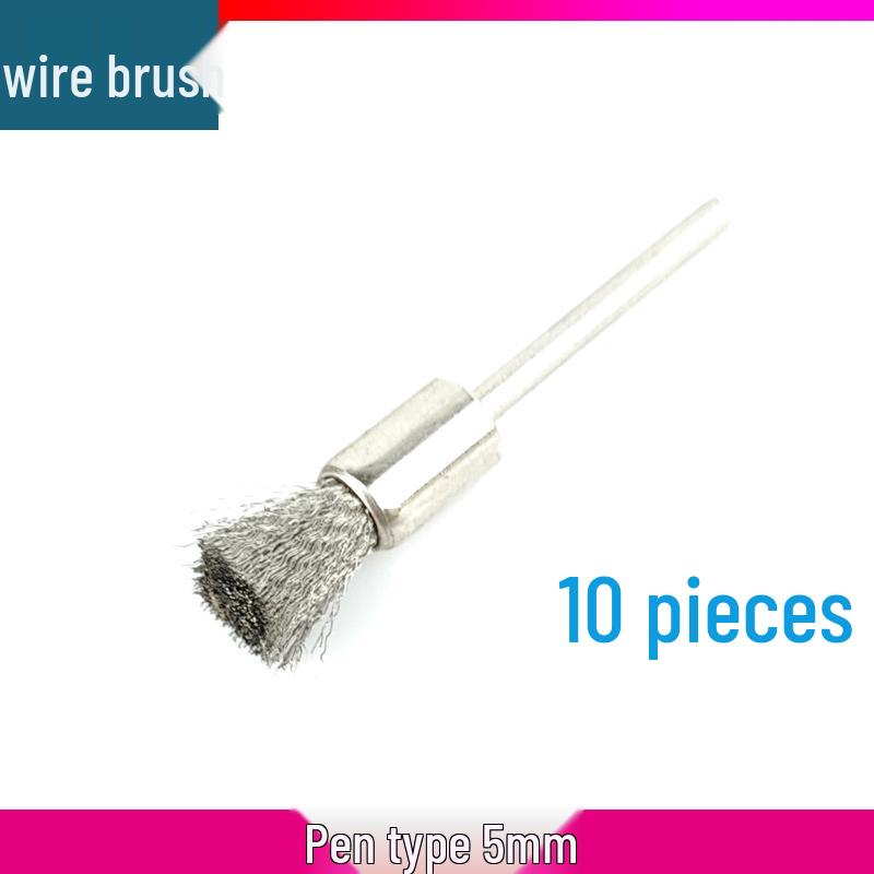 

Steel Wire Brush Grinding & Polishing Tool for Rust Removal & Deburring in Woodworking & Root Carving