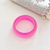 Bright Color Chunky Bangles Round Resin Bracelets New Lady's Bracelet  Gifts