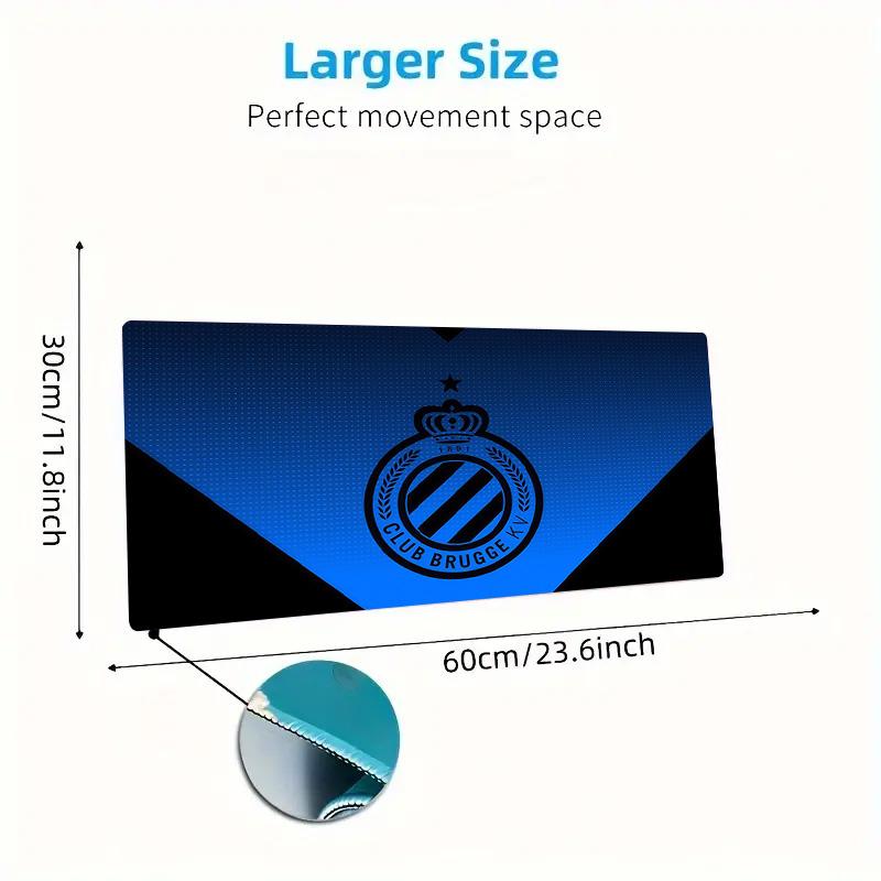 Club Brugge KV Print Cushion Non-slip Laptop Tablet Big Mousepad XXL Mat Mini PC Playmat With Lock Edge