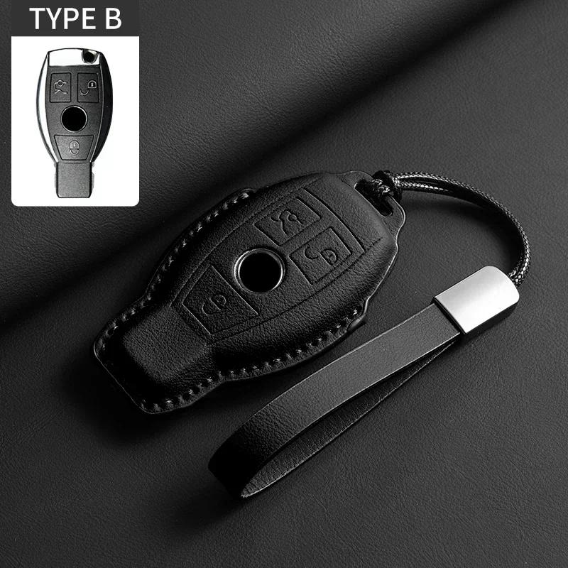 Car Key Case Cover for Mercedes Benz  A B C D E S Class W204 W212 W176 GLC CLA GLA AMG GLS GLE GLK CLS S350 S500 Car Key Shell