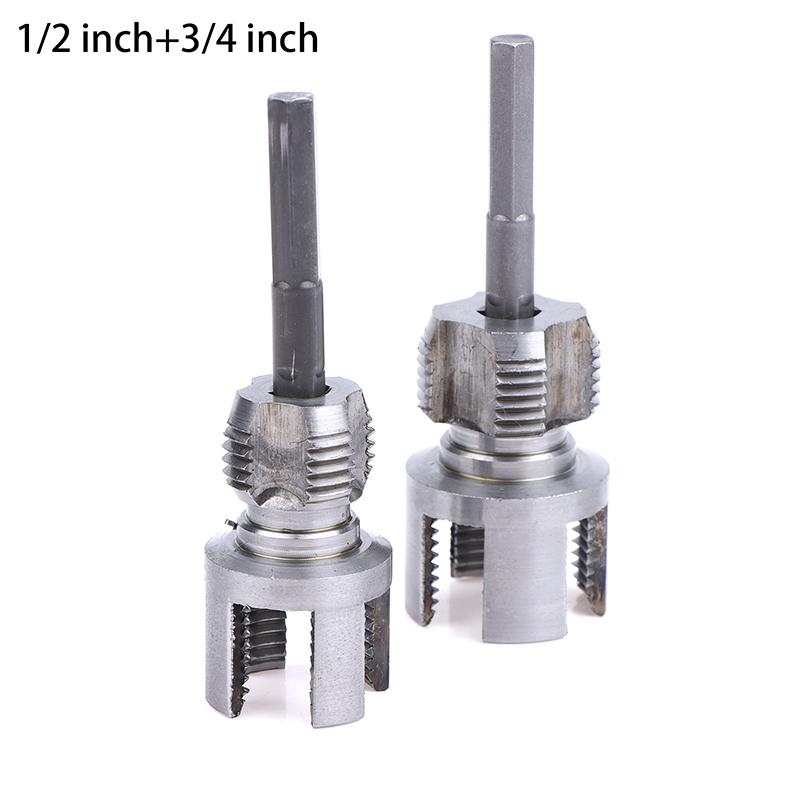 Integrated Water Pipe Thread Opener Ppr Thread Repair Tool Electric Drill Pipe Threading Device For 1/2 Dn15 3/4 Dn20 Plumbing as the picture