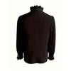 Women Elegant Ruffled Long Sleeve Blouse Plus Size