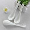 Pure White Ceramic Small Spoon Hotel Restaurant Soup Spoon Home Spoon Porcelain Soup