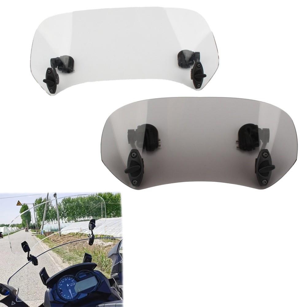 Universal Windshield Spoiler Adjustable Windshield Extension For All Motorcycle Models