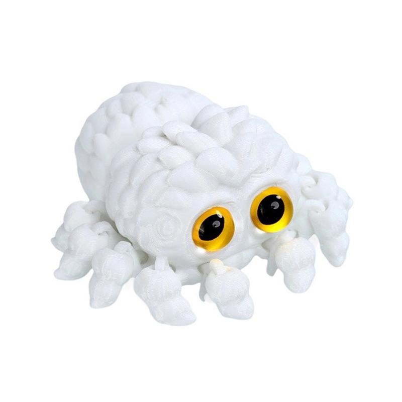 

3D-печатная фигурка паука, декор для дома и улицы, для дома и автомобиля, идеально подходит для Хэллоуина и Рождества, игрушка-непоседа, подарок, настольная игрушка, дом A6