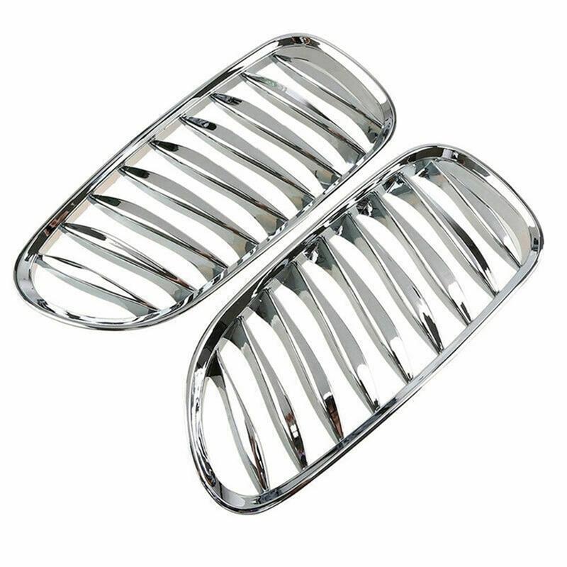 ABLZ-2Pcs Kidney Grille Replacement Front Bumper Bezel For-BMW Z4 E85 E86 2003-2009 51117117757 51117117758