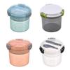 Utensílios de Cozinha Recipiente para Alimentos Copo Duplo para Café da Manhã Caixa Conservadora de Frescor Potes de Armazenamento Recipiente Selado