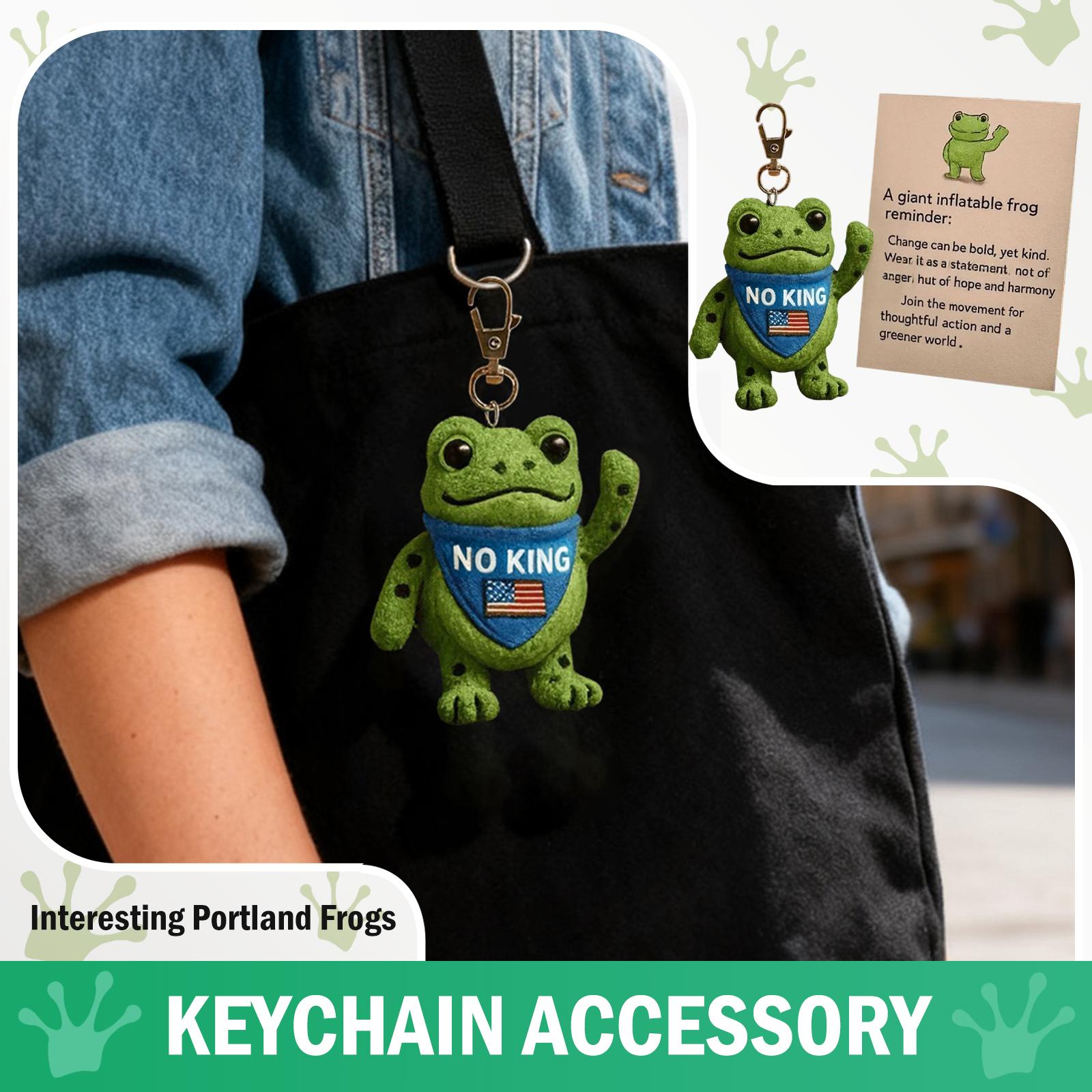 

Portland Resist Reminder Keychain Plush Of Courage & Humor, Commemorative Activism Gift Collectible One Size зелёный