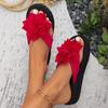 Women Summer Casual Beach Home Shoes Sandals Flower Flip Flops