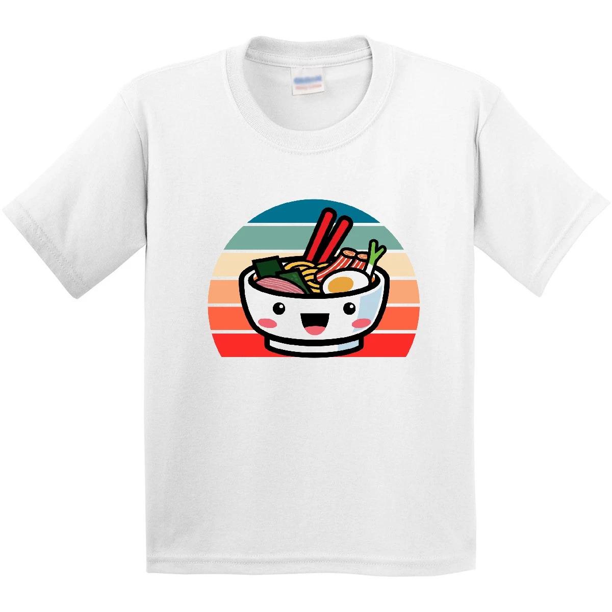 Inktastic Noodle Bowl Japanese Cute Ra Kawaii Youth T-Shirt Food Childs Japan 100