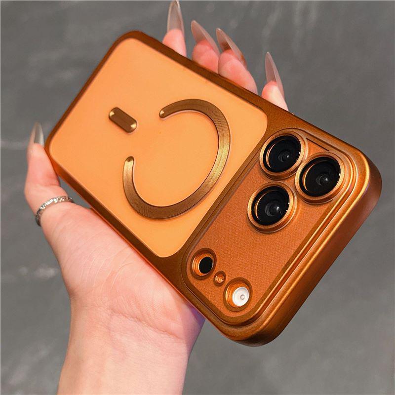 Electroplated Magnetic Apple 17 Pro Max Full Coverage Anti-Fall Frosted TPU Soft Case