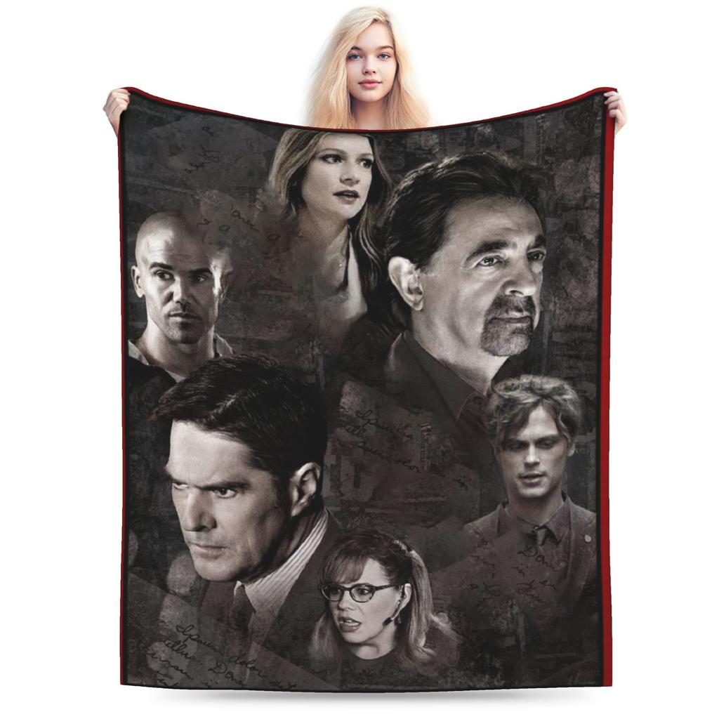 Cozy Criminal Minds Spencer Reid Blanket Stuff Sofa Decorative Throws And Blankets Lightweight Flannel for Bedroom