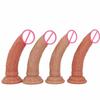 Female Manual Small Egg Free Liquid Silicone Soft Imitation Real and Fake Dildo Anal Plug for Adult Sexual Products