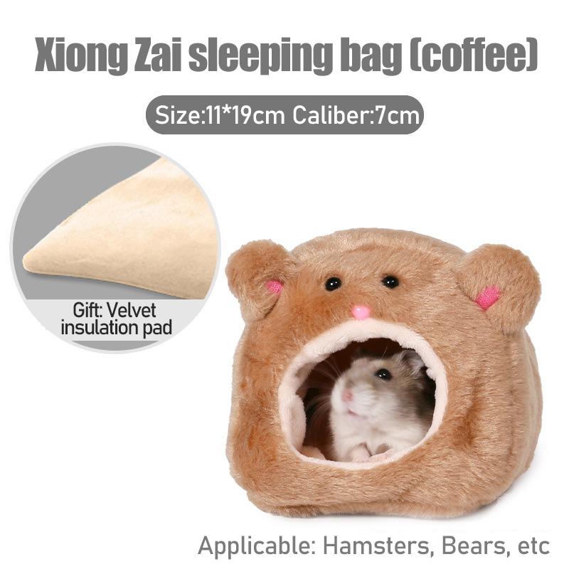 Guinea Pig Bed Hamster Soft Warm Bed Winter Pet Toy Hamster Cage House Hanging House Bed Animal Mice Rat Nest