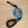 Pet leash Outdoor walking dog round leash dog leash dog reflective large dog spring hook explosion-proof rushing dog leash