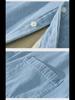 1355 Men's Plush Thick Warm Long-Sleeved Japanese Style Denim Coat Shirt