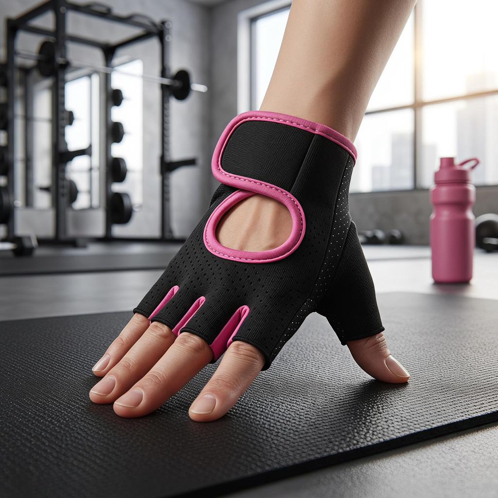 Unisex Half Finger Workout Gloves, Non-Slip Cycling & Gym Training Gloves for Weightlifting, Fitness, Exercise
