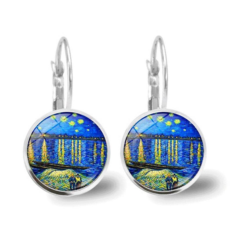 Винтажные и универсальные французские серьги, модные и изысканные серьги One Size