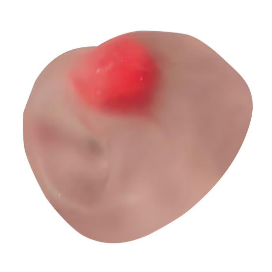 Прозрачная пищалка-клубника для снятия стресса, прозрачный желе-шарик, сенсорная игрушка, портативная, для путешествий