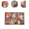 9Pcs/Set Wooden Nutcracker Soldier Nutcracker Pendants Crafts Collectible Nutcracker Christmas Ornaments for Holiday Xmas Decor