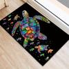 Colorful Turtle Print Area Rug Luxury Crystal and for Living Room Bedroom Porch Office Coffee Table and Hallway Decorative Mats