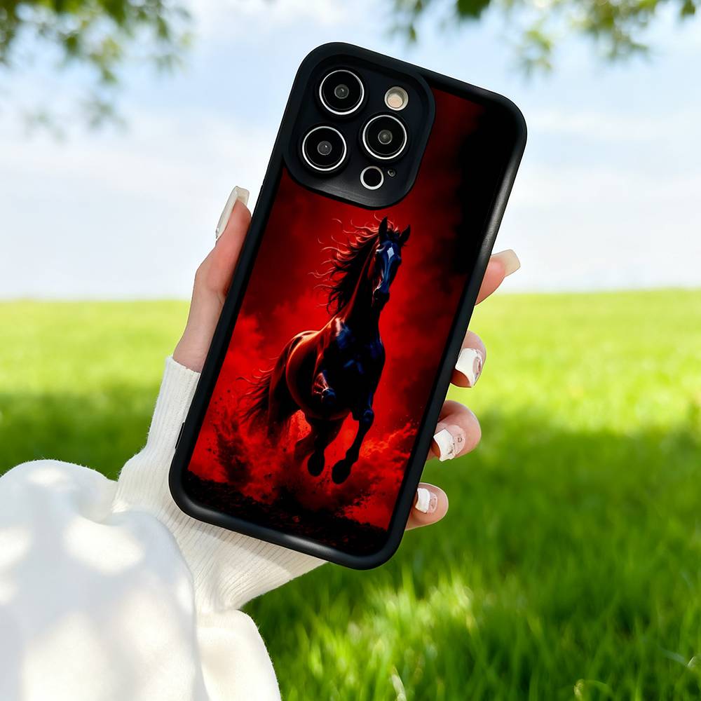 Horse TPU Phone Case For IPhone 17 16 15 14 13 12 11 Pro Plus Max Protection Cover