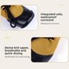 4PCS Non-slip Knitted Dog Shoes Waterproof Adjustable Straps Elastic Dog Booties Wear Resistant Breathable Lace-up Dog Socks